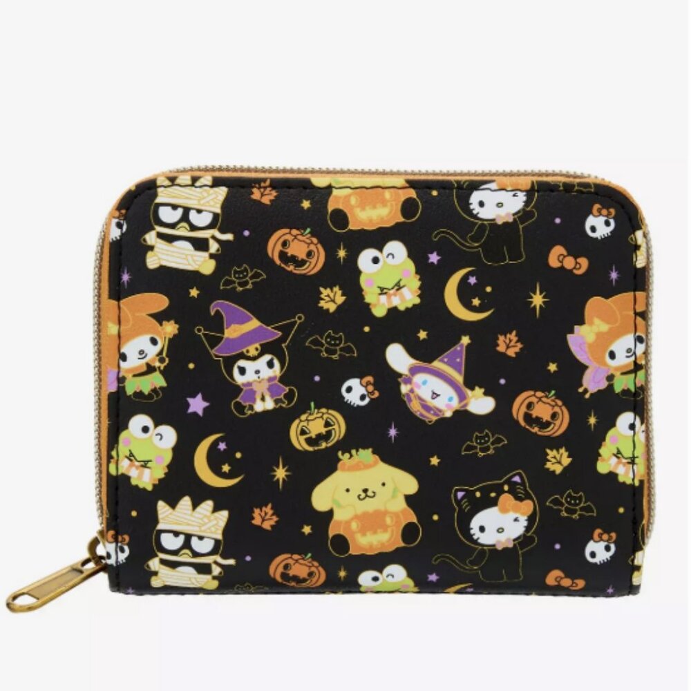 Loungefly Hello Kitty And Friends Halloween Mini Zipper Wallet